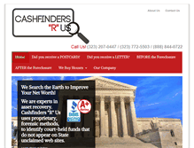 Tablet Screenshot of cashfindersrus.com